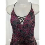 Jump Apparel Wendy Liu Black Pink Gold Lace Criss Cross Halter Dress 9 10 Prom Size undefined Photo 5