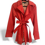 Black Rivet  Vibrant Trench Coat Photo 0