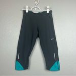 Nike ⭐️ Dri-fit black and blue crop leggings size XS Photo 1