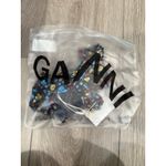 Ganni Dark Floral Twisted Boho Bikini Bottom Black Stylish EU44 US 14 L Photo 2