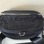 Dolls Kill  Black Embroidered Belt Bag Fannypack NWOT Photo 1