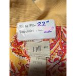 J.Jill  Petite Yellow Linen Blend Zip Up Utility Jacket Women LP Photo 3