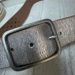 EXPRESS Y2K Silver Wide Leather Belt Rhinestones Silver Studs Buckle Photo 2