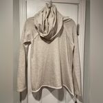 My Beloved  Size M Oatmeal Oversized Cowl Neck Pullover Cozy Lounge Sweatshirt Photo 3