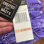 California Waves  PURPLE PRINT Flowery Flow Bikini Swim Bottom  US‎ 2 (20/22) NWT Photo 4