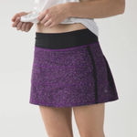 Lululemon Pace Rival Skirt Flashback Powdered Rose Tender Violet Black Size 6 Photo 0