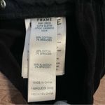 Frame Le High Skinny Velvet Black Pants Size 25 Photo 3