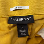 Lane Bryant  The Allie Mustard Yellow Cotton Stretch Pants Size 16 Photo 6