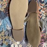 Jack Rogers Strawberry Platinum Metallic Leather Flip Flop Sandals Shoes Photo 2