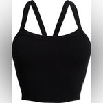 Free People Black All Clear Cropped Top Size M/L NWOT Photo 2