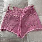 ZARA Pink Denim Shorts Photo 3
