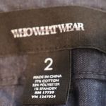 Who What Wear New  Denim Wide Leg High Waist Culottes Capri Pants [size 2] Photo 7
