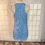 Lovers + Friends  baby blue lace scallop hem party dress size small Photo 5