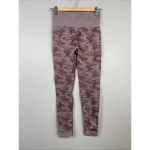 Gymshark Camo Adapt Seamless High Rise Leggings Gym Workout Sz S Burgundy Yoga Photo 5