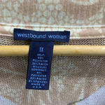 Westbound B03-Women's Woman Blouse, 1X, Beige & Pink VTG vintage Photo 4