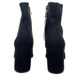 Mango  MNG Faux Suede Block Heel Ankle Boots Black Size 37/ US 6.5 Photo 5