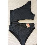 Beach Riot  Celine FP Women's One Piece Swimsuit Black One Shoulder Cutout XL Photo 2