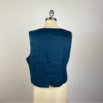Madewell Linen Vest in Blue Photo 4