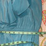Donna Morgan  size 12 women’s dress sky blue cinch waist sleeveless ruffle v neck Photo 7