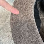 Adora Fedora Hat One Size Taupe Brown Wool Blend Felt Stripe Adjustable‎ Casual Photo 11