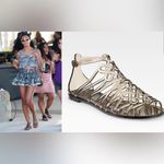 Diane Von Furstenberg DVF  Gladiator Style Jelly Sandals Rubber Grey Jellies Photo 1