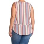 Fourteenth Place NWT  Boho Striped
Hi Low Sleevless Blouse Size 1x
Nordstrom Photo 1