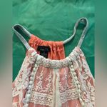 Rue 21 Women’s Lace and Peach Flowing Halter Top Blouse Size M Photo 1