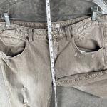 Free People  Distressed Skinny Jeans Women’s W31 Khaki Green Stone Washed Y2K Photo 5