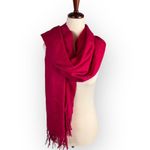 Talbots Vintage 100% Cashmere Red Oversized Scarf Photo 4