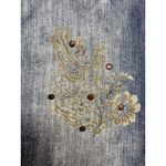 Faded Glory Vintage ‎ Jeans Denim Skort Women's Size 4  Embroidered Studs Paisley Photo 7