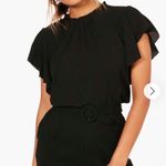 Boohoo  Woven Frill Sleeve & Neck Blouse Photo 0