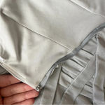 Tadashi Shoji  Silver Metallic One Shoulder Dress Photo 3