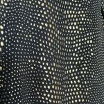 NIKIBIKI bodycon black/golden short dress size Small long sleeves NWOT Photo 3