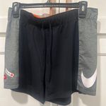 Nike  DRI-FIT Women's Athletic Shorts Black Gray White Just Do It Running Gym M Photo 0