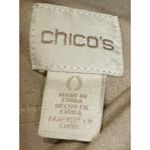 Chico's Womens Skirt Knee Length Embellished Faux Suede Slit A-Line Tan Sz. 0 Photo 3