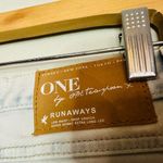 One Teaspoon Ultra Light Wash Low Waist Drop Crotch Skinny Leg Jeans Size 22 Photo 5