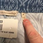 Soft Surroundings  Womens Tesori Print Straight Leg Ankle Pants Blue NWT 2X 22W Photo 8