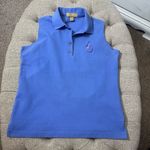 Cross Creek Pro‎ Collection Sleeveless Polo Shirt Blue Size M Photo 2