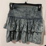 Aerie  Women's Green Velour‎ Flare Skirt Size Small Knee Length Casual NWT Photo 3