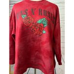 Guns N Roses Sweatshirt Plus 14W 0X Red Pullover Womens‎ Tie Dye Graphic Photo 7