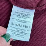 Anthropologie Deletta Burgundy Cowl Neck Tunic Top with Necklace - Size S Photo 6