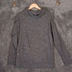 Lululemon Warm Your Core Long Sleeve Womens Heather Gray Mock Neck Photo 2