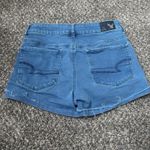 American Eagle  Women’s Blue Super Super Stretch High Rise Shorts Size 6 Photo 4