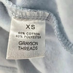 Grayson Threads  Crop Blue Eat Good Feel Good Graphic Sweatshirt Extra Small XS Photo 4