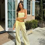 Edikted  Baby Yellow Eyelet Corset Set Photo 4