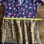 Anthropologie  Blue Tan Vilagallo Tammy Tiered Midi Dress Size 4 Boho 225.00 Photo 5