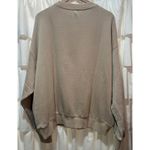 Free People  Slow It Down Pullover Sweatshirt Light Sand Oversized Comfy Large Photo 3