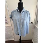 Faherty  Breeze Striped Linen Blend Buttondown Shirt Small layered boho classic Photo 1