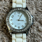 Charming Charlie women’s vintage white/silver silicon adjustable watch Photo 0