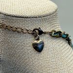 Betsey Johnson Blue Anchor Charm Y2K Necklace Rhinestone Nautical Photo 3